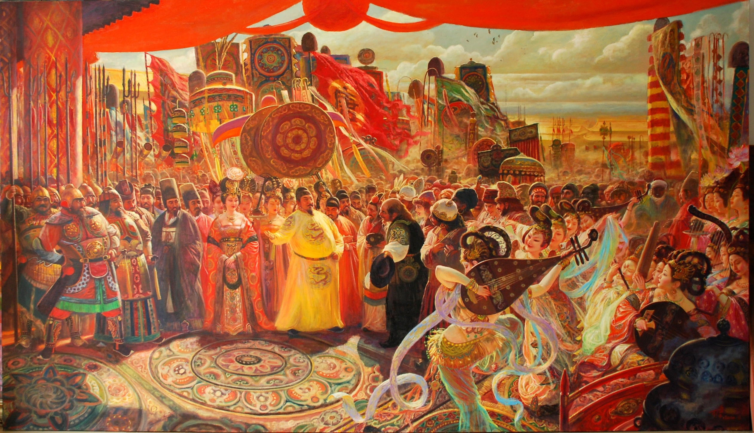 大唐皇帝会见外国使臣