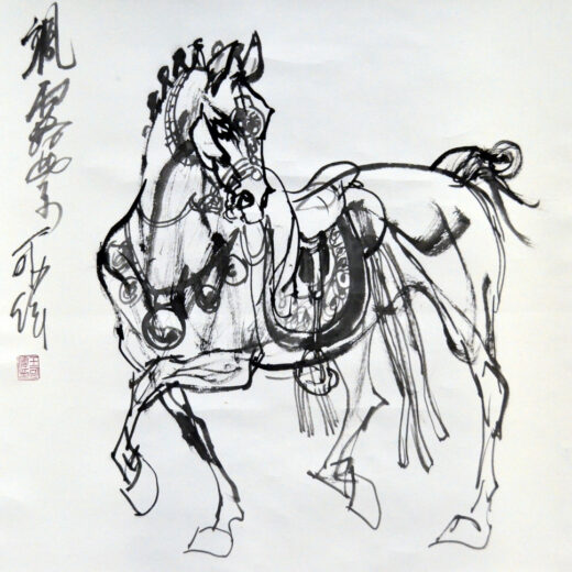 《飒露紫》墨写神骏·意驰千里